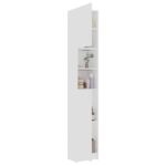 Armoire de salle de bain Blanc 32x25,5x190 cm Bois d'ingénierie – Image 3