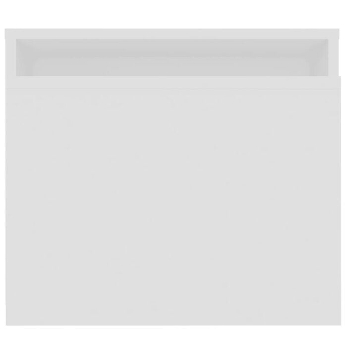 Ensemble de tables basses Blanc 100x48x40 cm bois d’ingénierie – Image 4