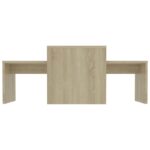 Ensemble de tables basses Chêne sonoma bois d’ingénierie – Image 2