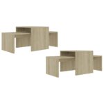 Ensemble de tables basses Chêne sonoma bois d’ingénierie – Image 3