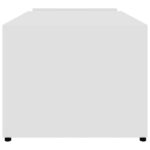 Table basse Blanc 90x45x35 cm bois d’ingénierie – Image 3