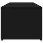 Table basse Noir 90x45x35 cm bois d’ingénierie – Image 3