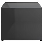 Table basse Gris brillant 90x45x35 cm Bois d’ingénierie – Image 3