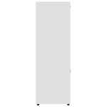 Bibliothèque Blanc 90x30x90 cm Bois d’ingénierie – Image 5
