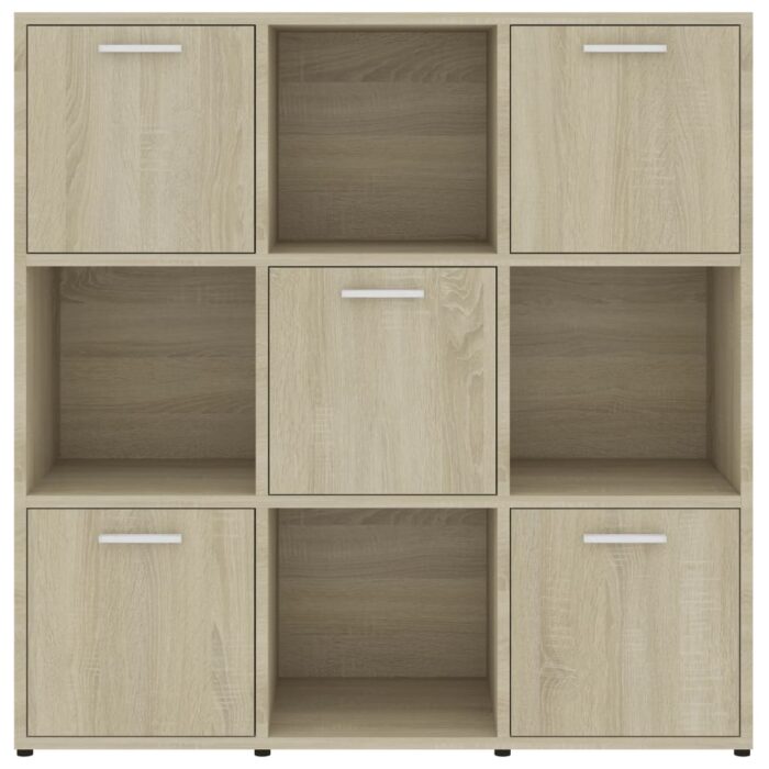 Bibliothèque Chêne sonoma 90x30x90 cm Bois d’ingénierie – Image 4