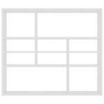 Étagère murale Blanc 90x16x78 cm Bois d’ingénierie – Image 2