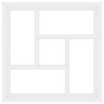 Étagère murale Blanc 45,1x16x45,1 cm Bois d’ingénierie – Image 2