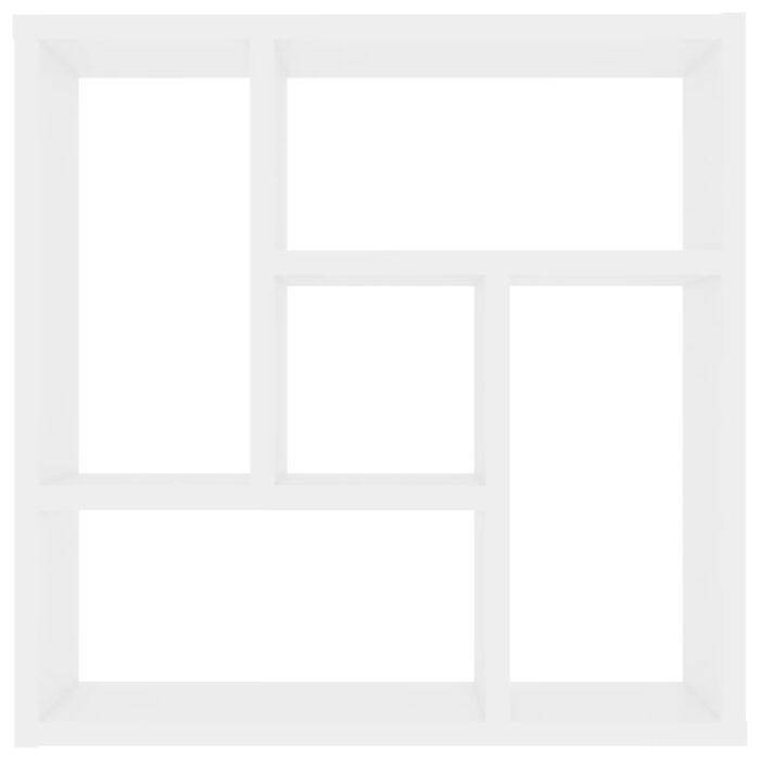 Étagère murale Blanc 45,1x16x45,1 cm Bois d’ingénierie – Image 2