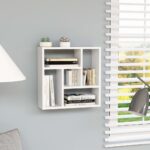 Étagère murale Blanc 45,1x16x45,1 cm Bois d’ingénierie