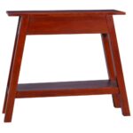 Table console Marron classique 90x30x75 cm Bois d'acajou massif – Image 4