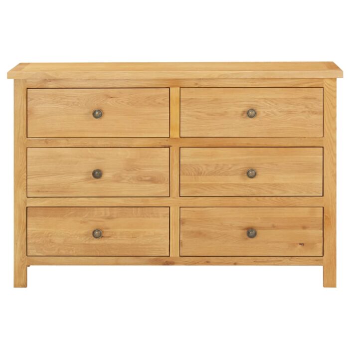 Commode 105x33,5x73 cm Bois de chêne massif – Image 2