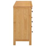 Commode 105x33,5x73 cm Bois de chêne massif – Image 3