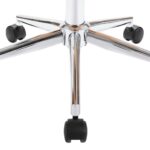 Chaise pivotante de bureau Taupe Bois courbé et tissu – Image 5