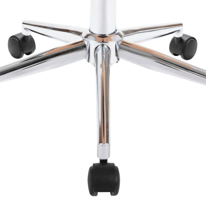 Chaise pivotante de bureau Taupe Bois courbé et tissu – Image 5