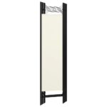 Cloison de séparation 5 panneaux Blanc 200x180 cm – Image 3