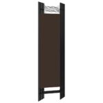 Cloison de séparation 6 panneaux Marron 240x180 cm – Image 3