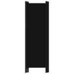 Cloison de séparation 5 panneaux Noir 250x180 cm – Image 3