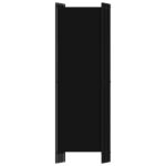 Cloison de séparation 6 panneaux Noir 300x180 cm – Image 3