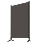 Cloison de séparation 3 panneaux Anthracite 260x180 cm – Image 2