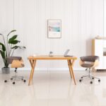 Chaises pivotantes à manger lot de 2 taupe tissu