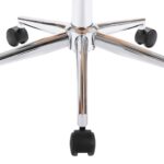 Chaises pivotantes à manger lot de 4 taupe tissu – Image 5