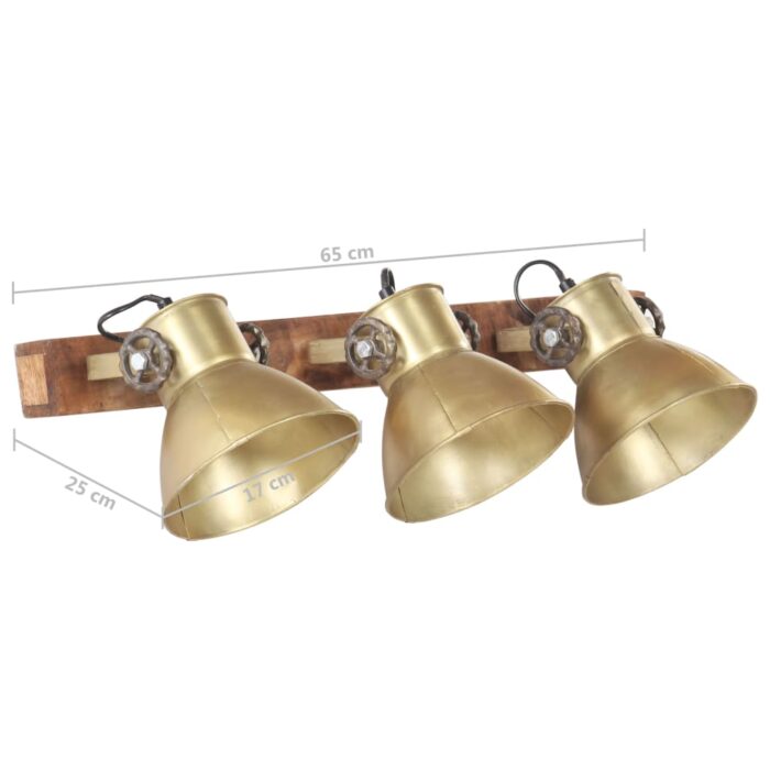 Lampe murale industrielle Laiton 65x25 cm E27 – Image 10