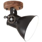 Lampe murale industrielle/de plafond 2 pcs Noir 20x25 cm E27 – Image 2