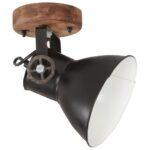 Lampe murale industrielle/de plafond 2 pcs Noir 20x25 cm E27 – Image 3