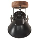 Lampe murale industrielle/de plafond 2 pcs Noir 20x25 cm E27 – Image 5