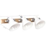 Lampe murale industrielle Blanc 65x25 cm E27 – Image 10