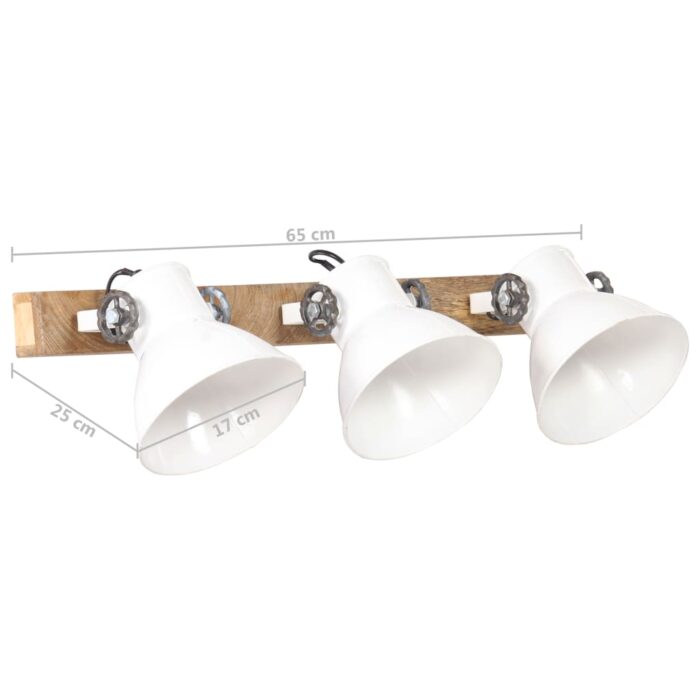 Lampe murale industrielle Blanc 65x25 cm E27 – Image 10