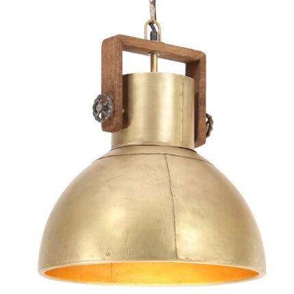 Lampe suspendue industrielle 25 W Laiton Rond 40 cm E27