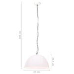 Lampe suspendue industrielle vintage 25 W Blanc Rond 41 cm E27 – Image 10