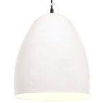 Lampe suspendue industrielle 25 W Blanc Rond 42 cm E27