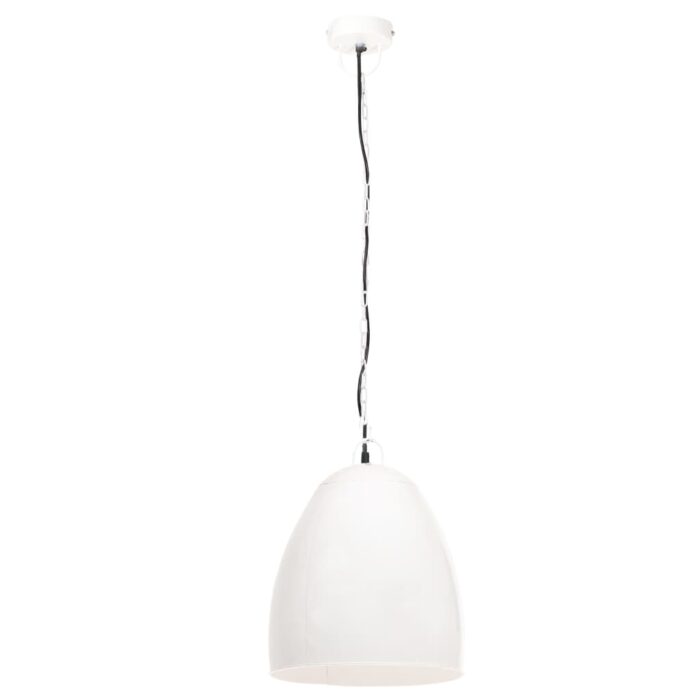 Lampe suspendue industrielle 25 W Blanc Rond 42 cm E27 – Image 2
