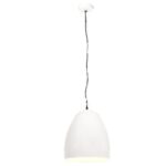 Lampe suspendue industrielle 25 W Blanc Rond 42 cm E27 – Image 3