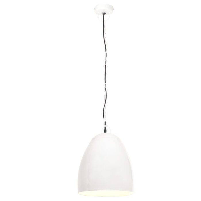 Lampe suspendue industrielle 25 W Blanc Rond 42 cm E27 – Image 3