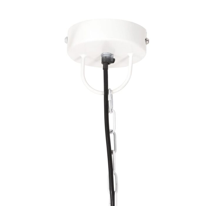 Lampe suspendue industrielle 25 W Blanc Rond 42 cm E27 – Image 5