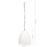 Lampe suspendue industrielle 25 W Blanc Rond 42 cm E27 – Image 8