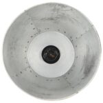 Lampadaire Argenté Bois de manguier massif E27 – Image 7