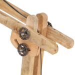 Lampadaire Blanc Bois de manguier massif E27 – Image 6