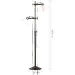 Lampadaire avec 2 abat-jour Blanc E27 Fonte – Image 10