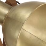 Lampadaire Laiton E27 Bois de manguier massif – Image 6