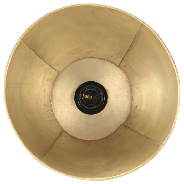 Lampadaire Laiton E27 Bois de manguier massif – Image 8