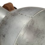 Lampadaires 3 pcs Argenté E27 Bois de manguier massif – Image 7