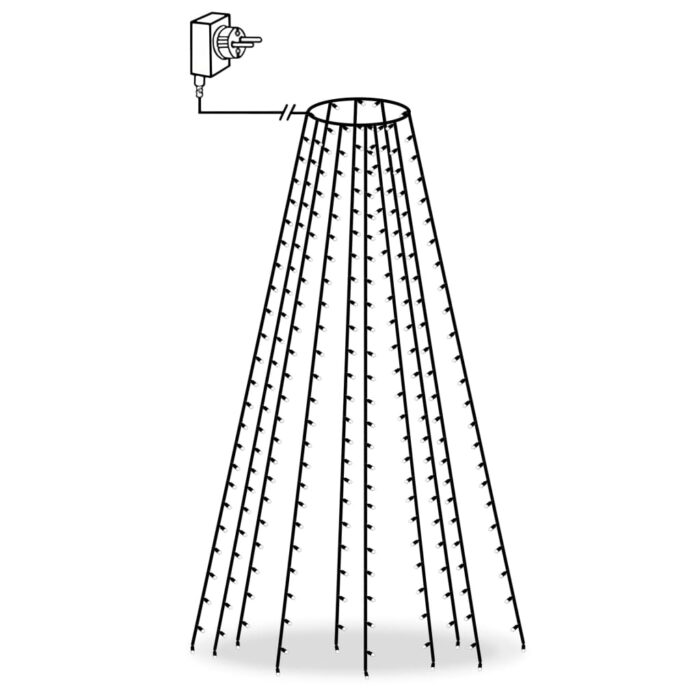 Guirlande lumineuse filet d'arbre de Noël 250 LED 250 cm – Image 3