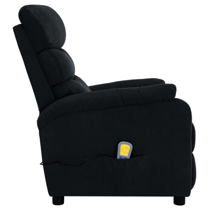 Fauteuil de massage Noir Tissu – Image 3