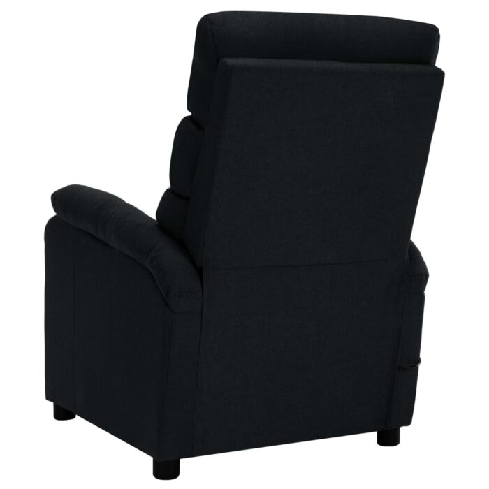 Fauteuil de massage Noir Tissu – Image 5