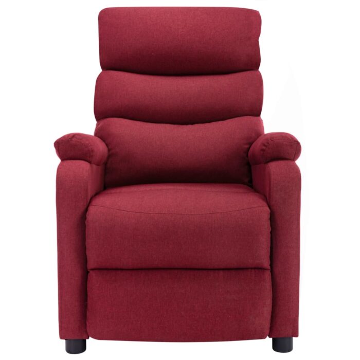 Fauteuil de massage Rouge bordeaux Tissu – Image 2