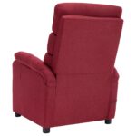 Fauteuil de massage Rouge bordeaux Tissu – Image 5